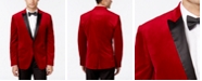 Bar III Men's Slim-Fit Red Velvet Sport Coat, Created for Macy's 